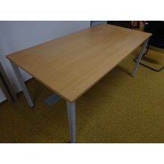 Bükk mintázatú steelcase tárgyalóasztal - 160 x 80 cm
